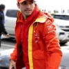 Carlos Sainz 2024 Scuderia Ferrari Red Hooded Jacket