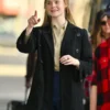 Elle Fanning A Complete Unknown Black Blazer Coat