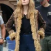 Elle Fanning A Complete Unknown Bob Dylan’s Fur Jacket - Recreation