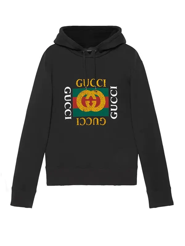 Gucci Logo Print Hoodie