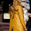 It Ends With Us Mustard Leather Coat Blake Lively