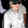 Lady Gaga Silver Bomber Jacket