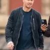 Mark Wahlberg The Union Suede Leather Jacket Black