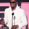 Usher BET Awards 2024 Shawl Lapel Collar Coat