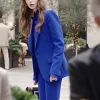 Emily in Paris S04 Lily Collins Blue Suit