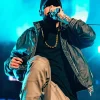 Eminem Hooded Bomber Jacket Grey