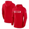 Kansas City Chiefs Sideline Performance Hoodie Red