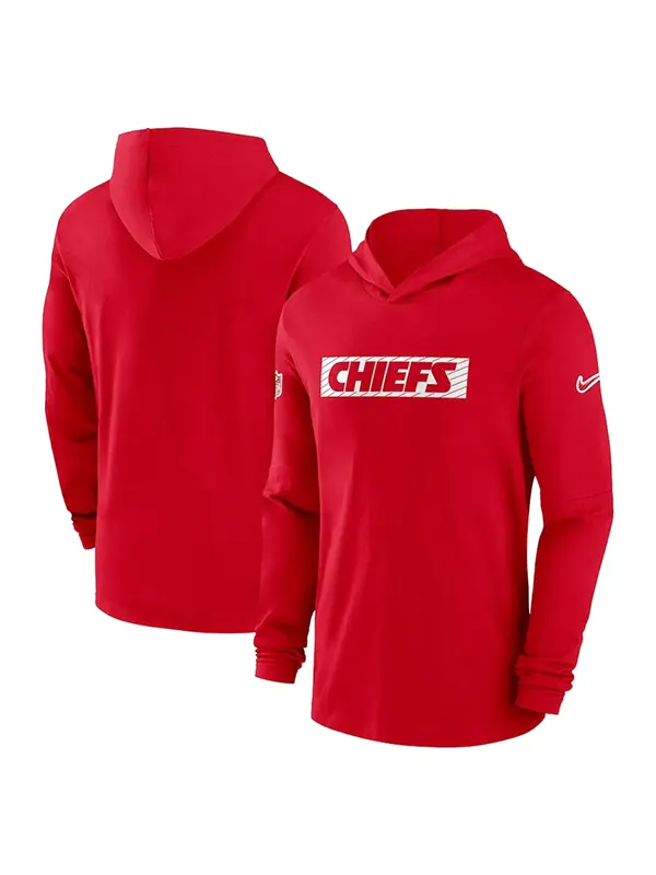 Kansas City Chiefs Sideline Performance Hoodie Red