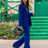 Lily Collins Emily in Paris S04 Blue Suit