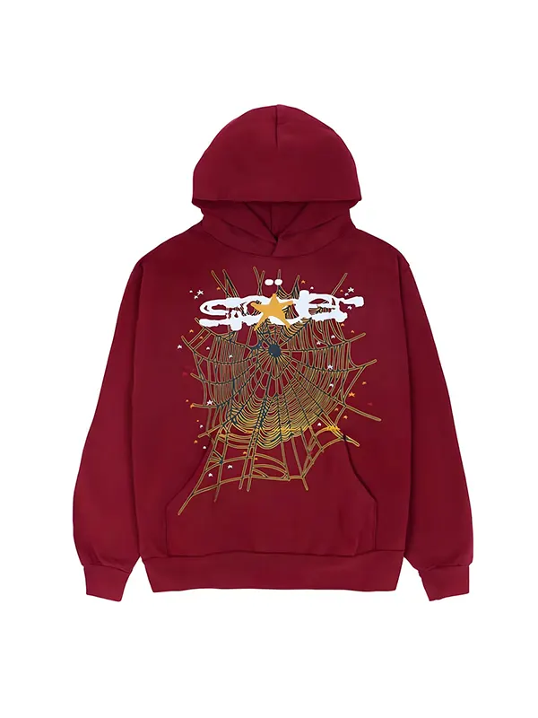 Maroon Sp5der Hoodie