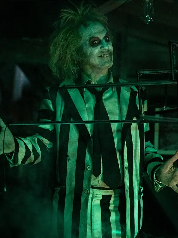 Michael Keaton Beetlejuice Costume Suit