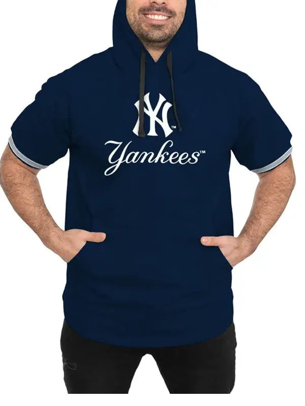 New York Yankees Short Sleeve Hoodie