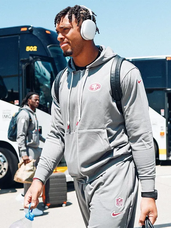 Nike 49ers Grey Zip-Up Hoodie