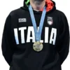 Paris 2024 Olympics Italia Black Hoodie