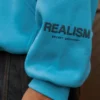 Realism Boxy Hoodie Blue