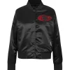 San Francisco 49ers Black Satin Full-Snap Jacket