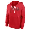 San Francisco 49ers Lace-Up Pullover Hoodie Red