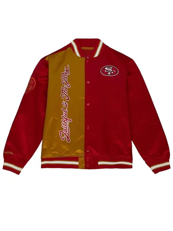 San Francisco 49ers Satin Full Snap Jacket