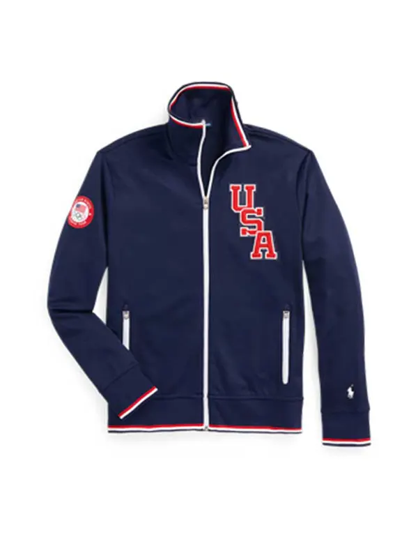 Team USA Polo Olympic Blue Track Jacket