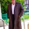 The Penguin 2024 Colin Farrell Brown Leather Coat