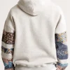 Abercrombie Patchwork Hoodie Grey