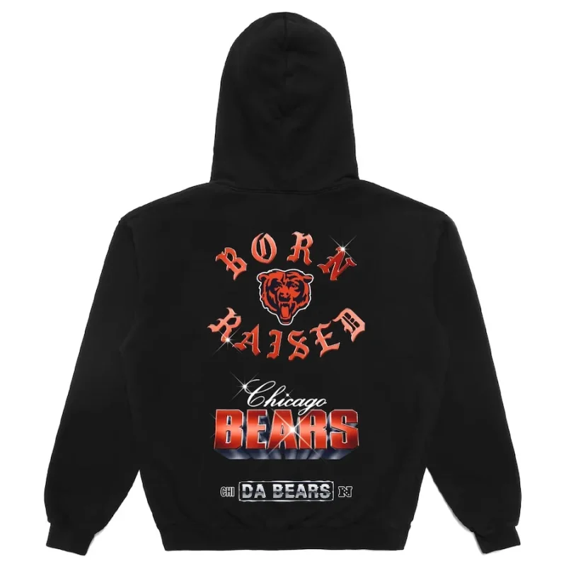 Born x Raised Chicago Bears Chrome Rocker Hoodie