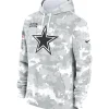 Dallas Cowboys 2024 Salute to Service Club Fleece Pullover Hoodie Arctic Camo