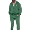 Italia Green Velvet Tracksuit