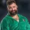 Jason Kelce Italia Green Velevt Tracksuit