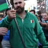 Jason Kelce Monday Night Italia Green Velvet Tracksuit