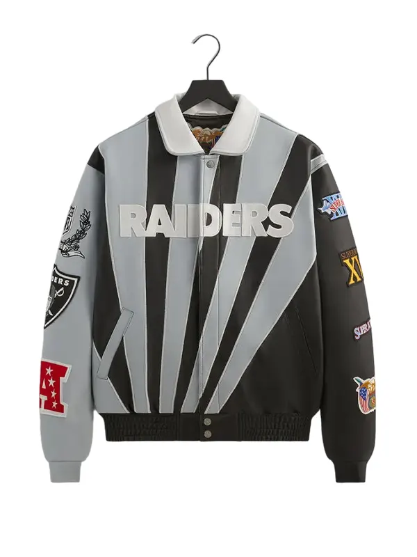 Kith & Jeff Hamilton Raiders Leather Varisty Jacket