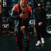 LL COOL J Murdergram Duex Red And Black Leather Jacket