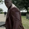 Lovedahl The Killer’s Game 2024 Terry Crews Brown Leather Coat 