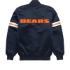 NFL 2024 Homage X Starter Chicago Bears Blue Satin Jacket