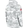 NFL Arctic Camo Kansas City Chiefs 2024 Salute to Service Club Fleece Pullover Hoodie