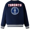 OVO Navy Blue Toronto Campus Varsity Jacket Unisex -