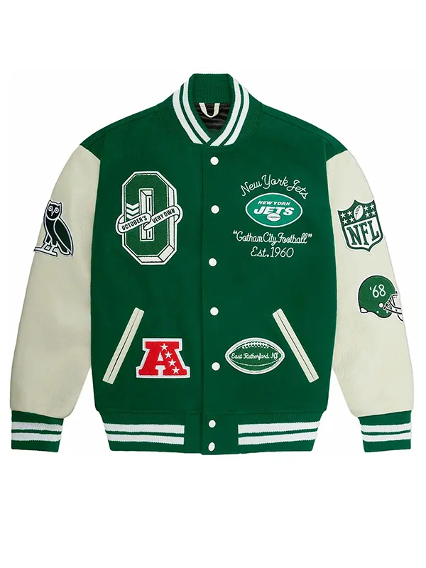 OVO x NFL New York Jets Varsity Jacket