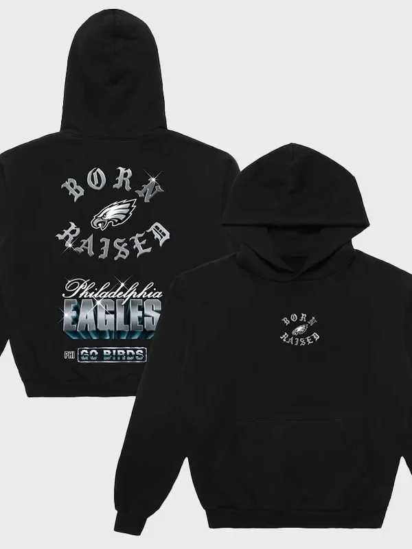 Philadelphia Eagles Born x Raised Chrome Rocker Hoodie