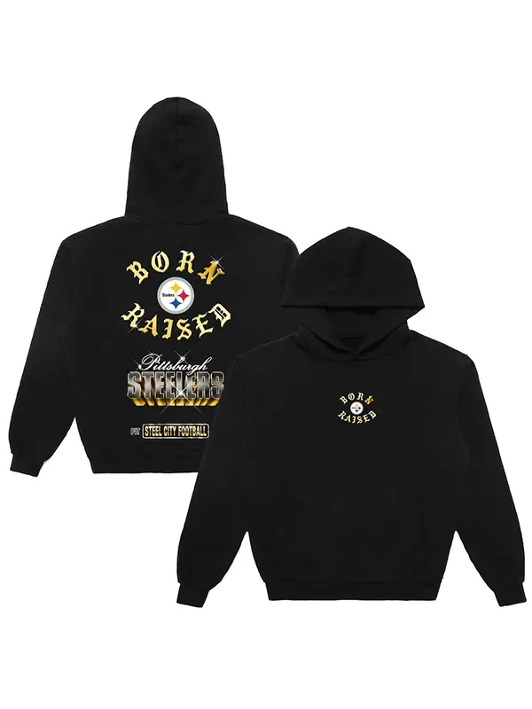 Pittsburgh Steelers Born x Raised Chrome Rocker Hoodie