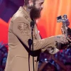 Post Malone VMAs MTV Embroidered Brown Blazer