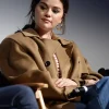 Selena Gomez 2024 Telluride Oversized Brown Coat