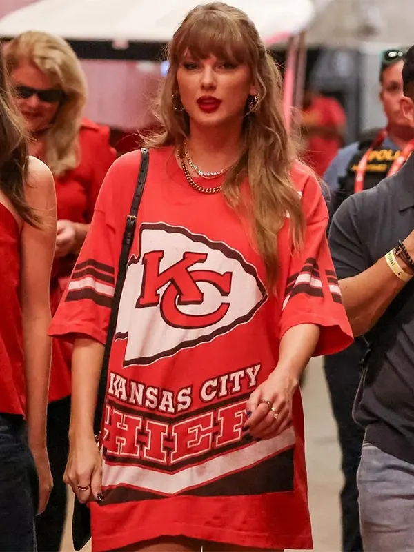 Taylor Swift Vintage 1990s Kansas City Chiefs Jersey