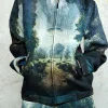 UFO Tapestry Boyfriend Multi Print Jacket