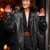 Bella Hadid Oversized Black Jacket