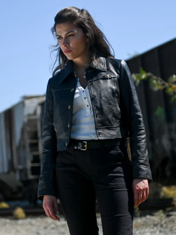 Billie Matalon Tracker S02 Black Leather Jacket