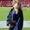 Brittany Mahomes Chiefs Custom Denim Jacket Blue