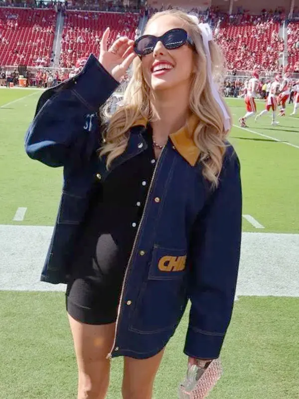 Brittany Mahomes Chiefs Custom Denim Jacket