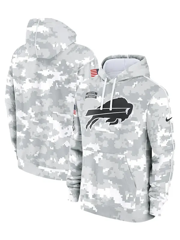 Buffalo Bills Arctic Camo Salute to Service Hoodie