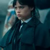 Jenna Ortega Wednesday Season 2 Wool Coat Grey