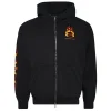 Justin Bieber Balenciaga Burning Unity Zip-Up Hoodie